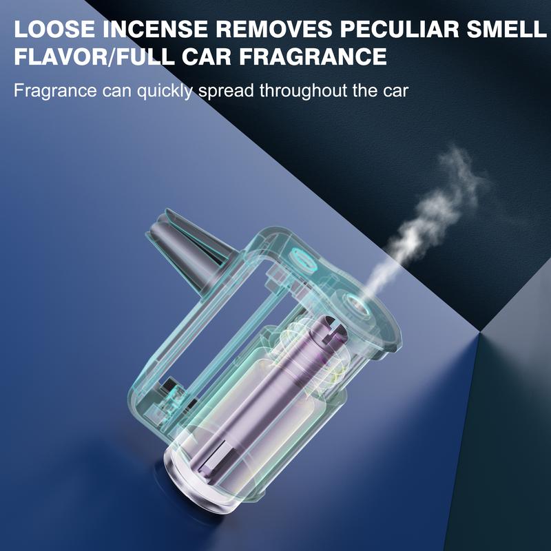 Auto-Aromatherapy Smart Car Air Freshener Diffuser with 3 Scent Options