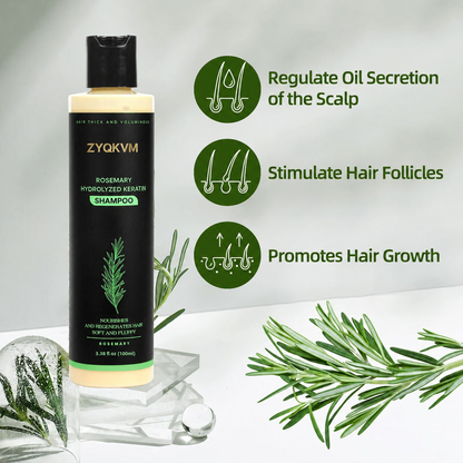 🔥LAST DAY 50% OFF - 🌿ZYQKVM® Organic Rosemary Hair Growth Shampoo