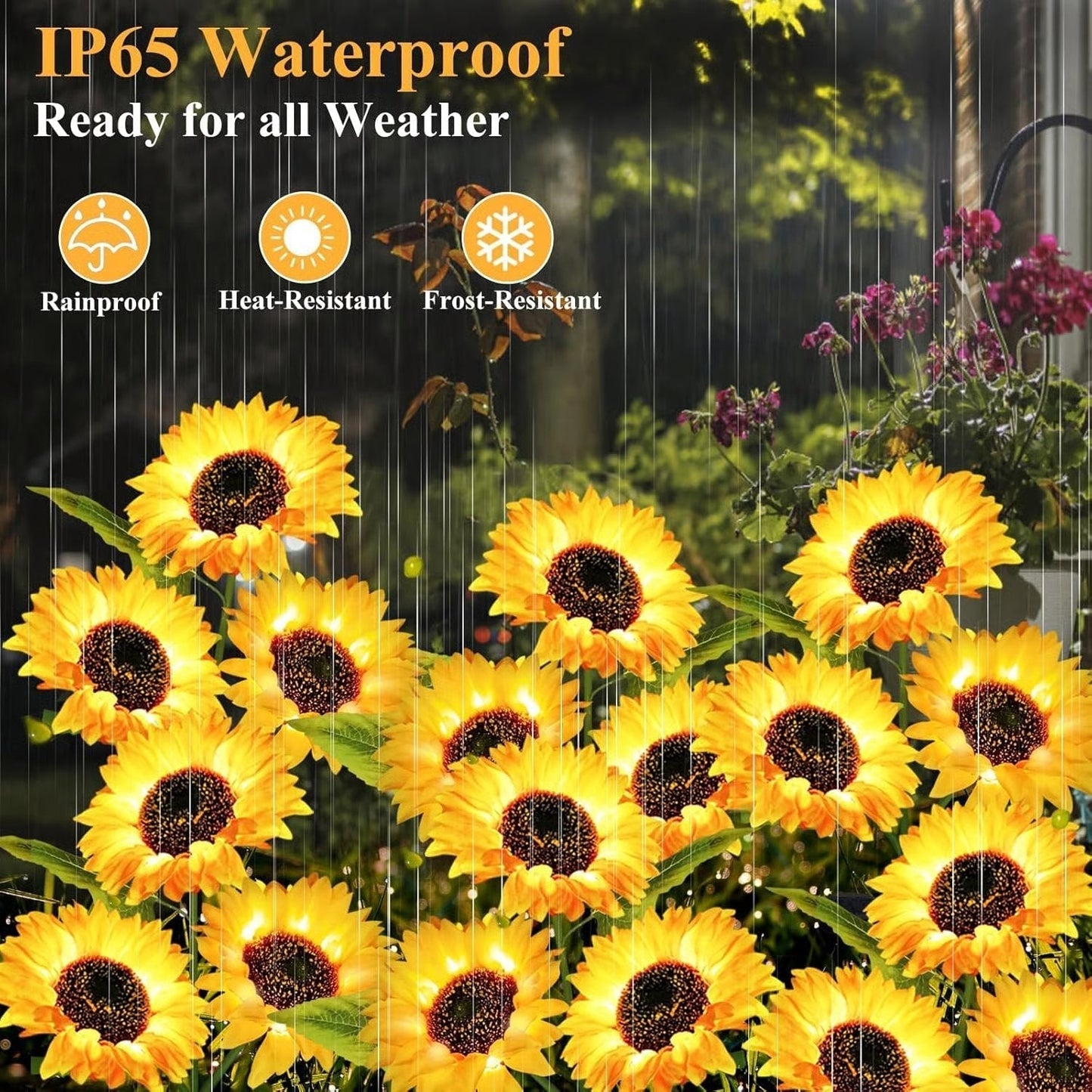 🌻Solar Sunflower Garden Lights – Realistic LED Flower Stakes