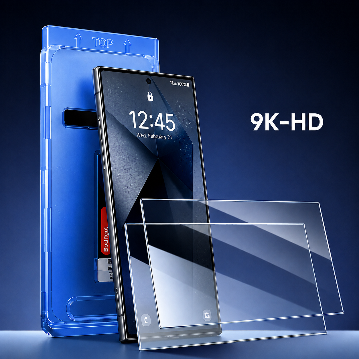 📱2026 New Premium 9H Tempered Glass Suitable For Samsung Series- Dust Free Without Bubbles