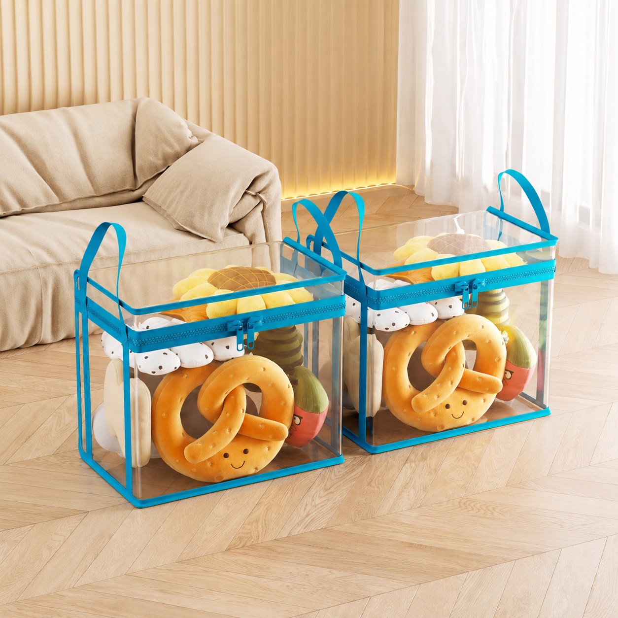 🏡 Clear the Mess Fast – Large Transparent Storage Bins for Clothes, Toys & More