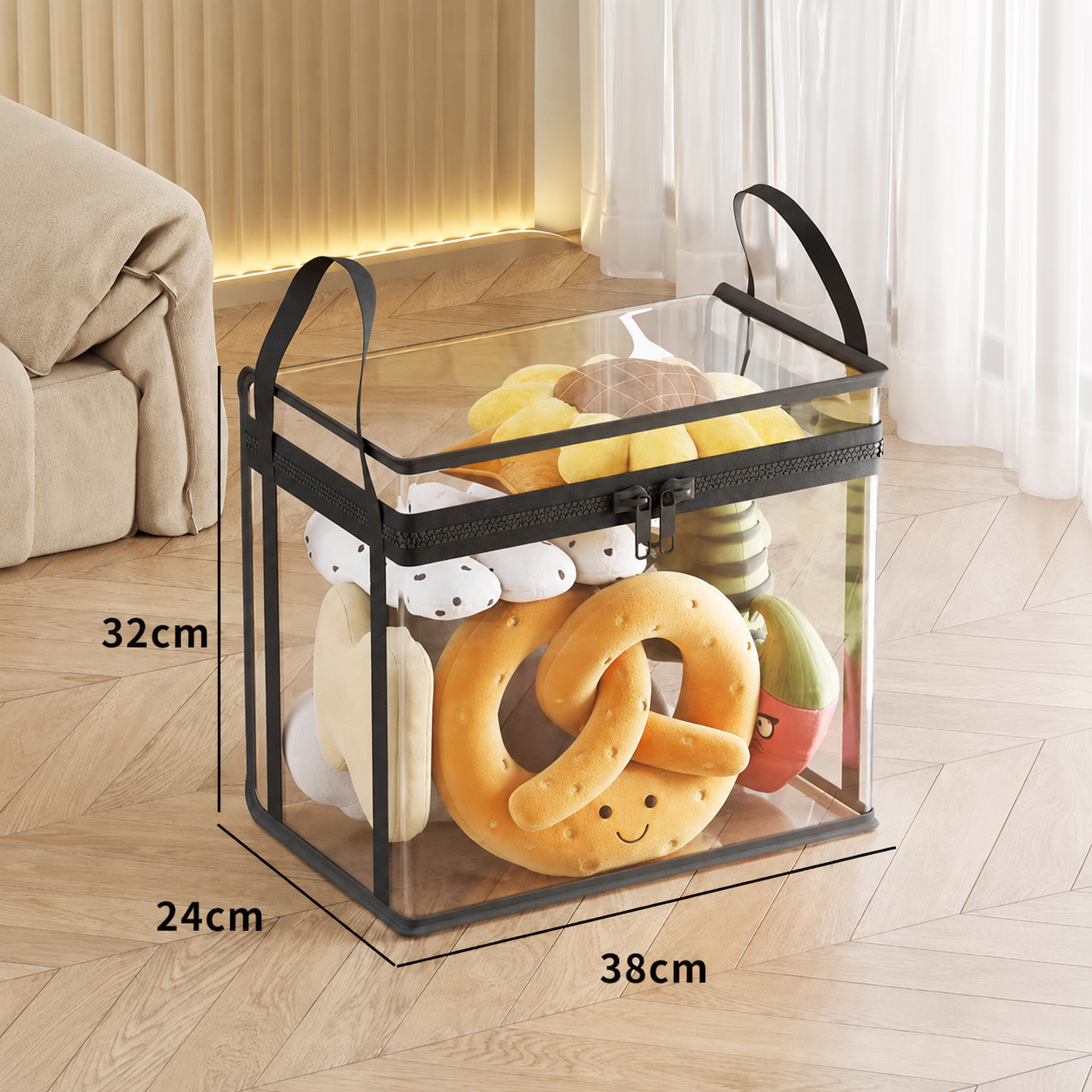 🏡 Clear the Mess Fast – Large Transparent Storage Bins for Clothes, Toys & More
