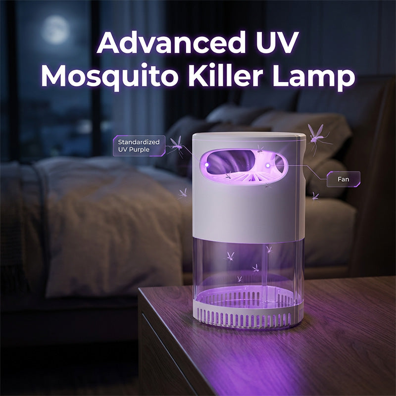 🦟Indoor Insect Trap with Light and Suction Non Zapper Flying Bug Catcher🔇🌙-Rush