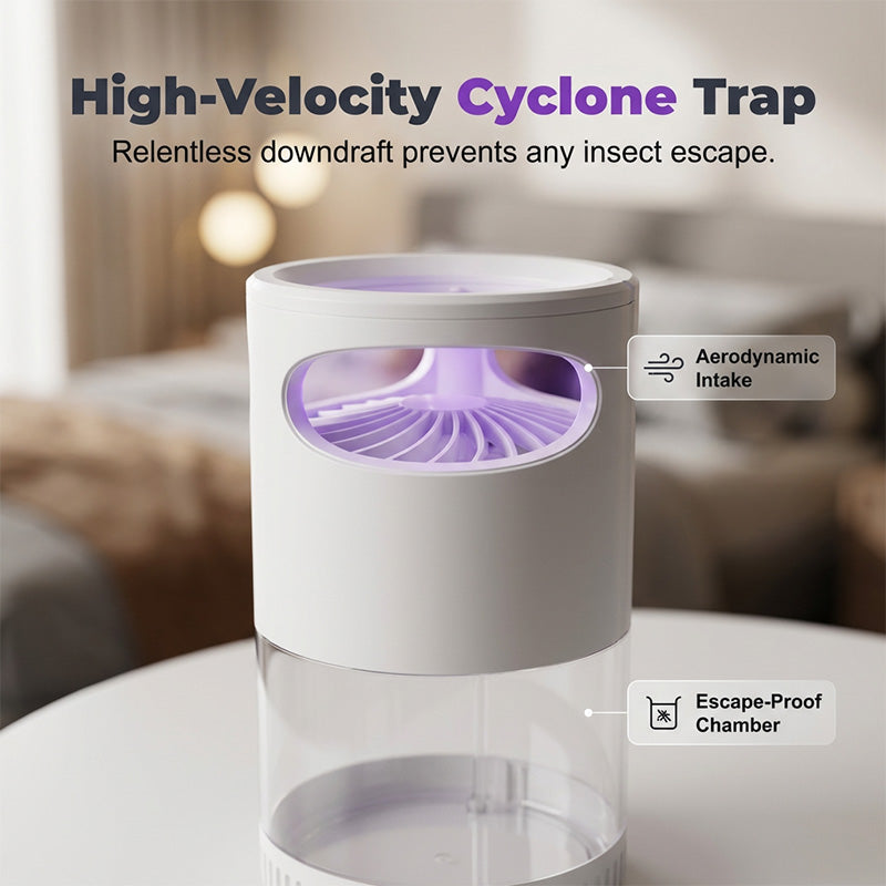 🦟Indoor Insect Trap with Light and Suction Non Zapper Flying Bug Catcher🔇🌙-Rush