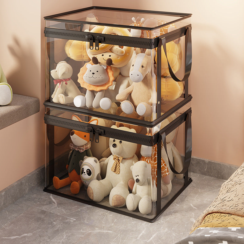 🏡 Clear the Mess Fast – Large Transparent Storage Bins for Clothes, Toys & More