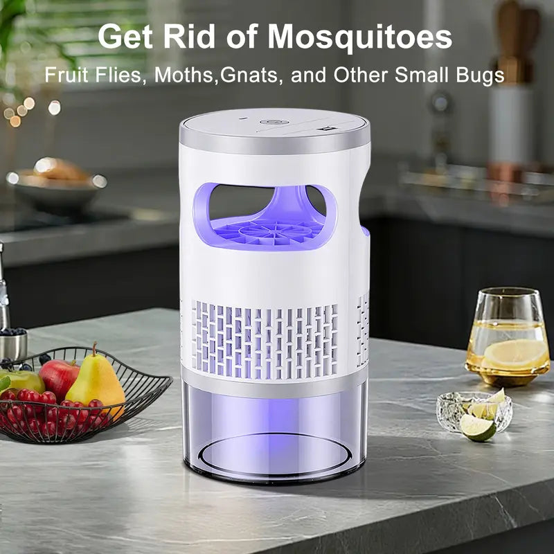 🦟Indoor Insect Trap with Light and Suction Non Zapper Flying Bug Catcher🔇🌙-Rush