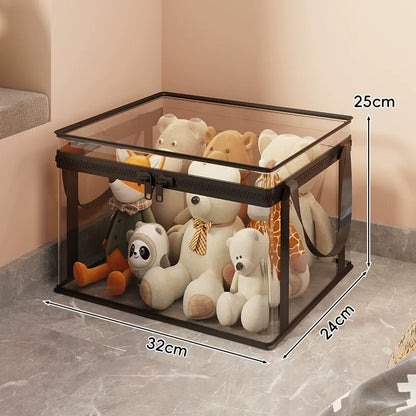 🏡 Clear the Mess Fast – Large Transparent Storage Bins for Clothes, Toys & More