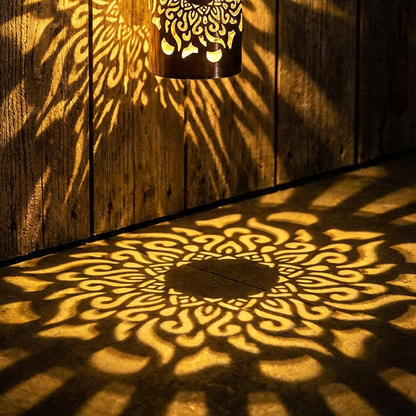 Solar Mandala Projector Wall Lights IP65 Waterproof Outdoor Decor Lamp☀️